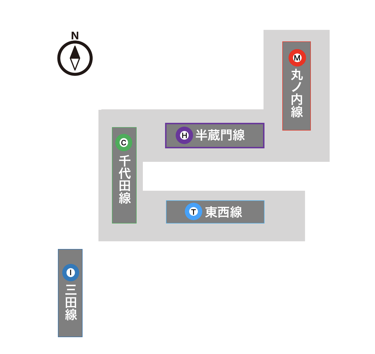 大手町駅の全路線 乗り換え最短 エレベータールートと便利な乗車位置まとめ つれてんてん